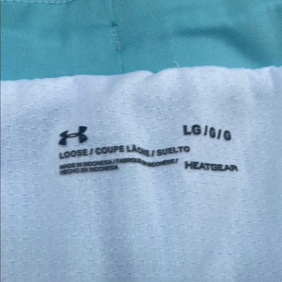 Under Armour Women's Light Blue Athletic Shorts - Picture 3 of 4